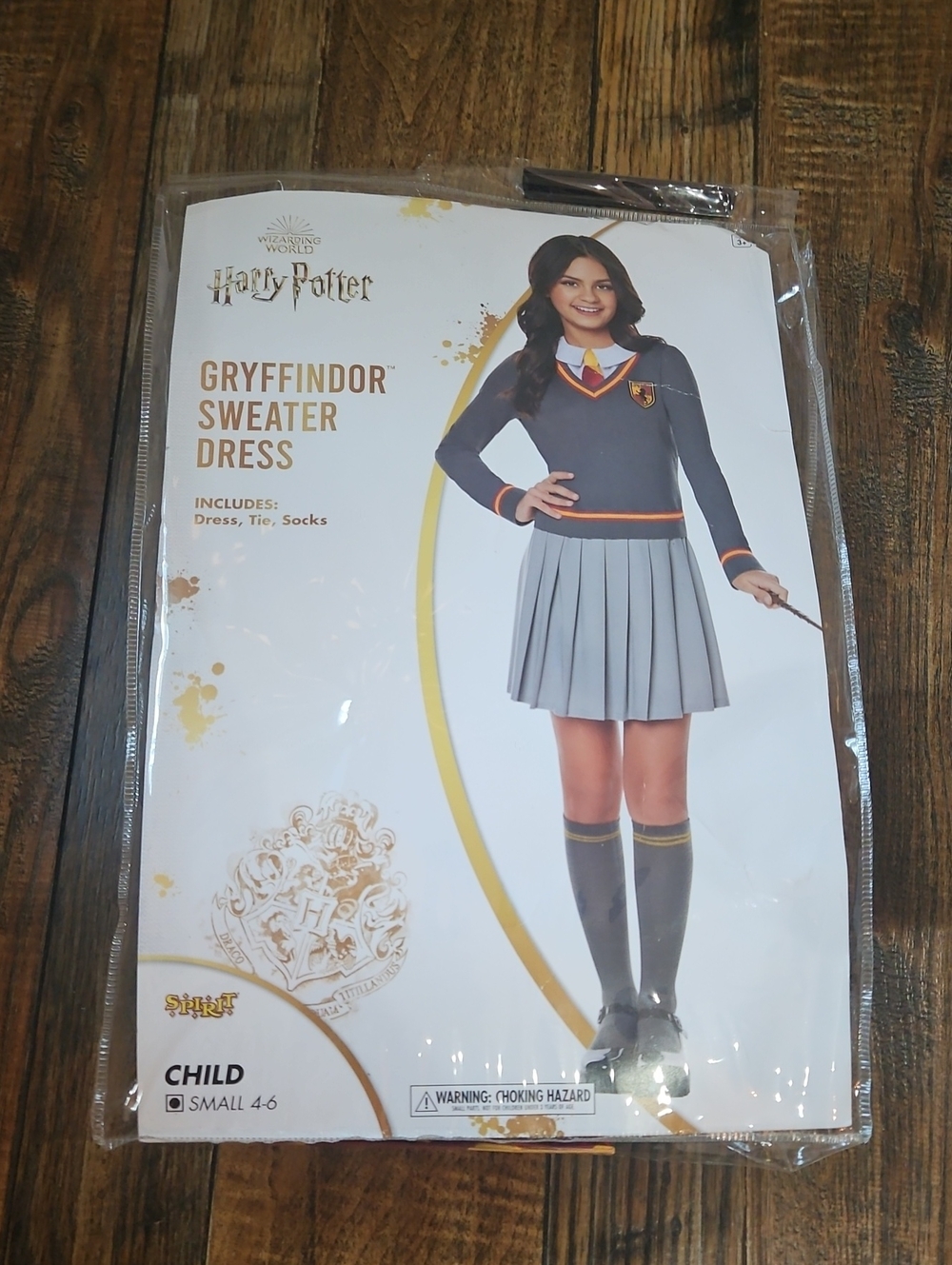 Harry Potter Gryffindor Spirit Halloween Costume Or Dress-up Play Dress Tie Sock